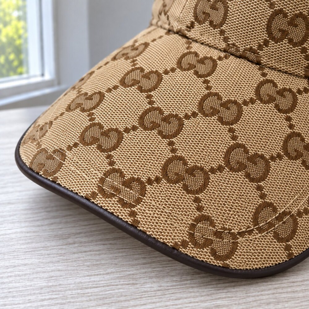 Gucci GG Cap with Gold Front Logo - Picture 6 of 6